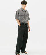 SOLID TWO POCKET OVERFIT SHIRT (GRAY) (6585214337142)