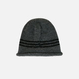 バウクルストライプビーニー / BOUCLE STRIPE BEANIE (SMOKE GREY)