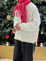 Warm tassel muffler