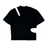 カットアウトクロップTシャツ / 222 Cutout crop t