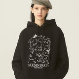 ガーデンパーティードローイングオーバーフィットフード / GARDEN PARTY DRAWING OVERFIT HOODIE - 6COLOR