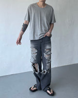 ウォッシングUネックショートスリーブTシャツ / JWA Washing U-neck Short-sleeved T-shirt (4 colors)