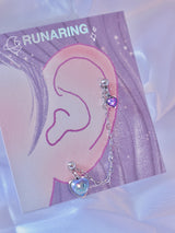 heart chain piercing