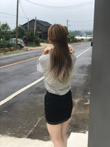 ジッパー＆リベットミニスカート