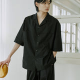 ユニセックスフォールディングシャツ / unisex folding shirts black