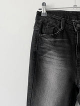 Memory boots-cut denim pants 