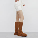 Sophie Velvet Square Long Boots