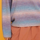マルチストライプニット / MULTI STRIPE KNIT_PINK