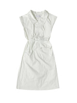 STRING MIX LAYERED DRESS (WHITE)