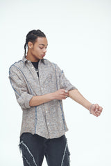 ピクニックマットタッセルシャツ/Picnic Mat Tassel Shirts Navy
