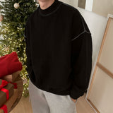 ASCLO Warm Stitch High Neck Sweat Shirt (4color)