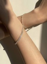 [92.5silver] pleats bracelet