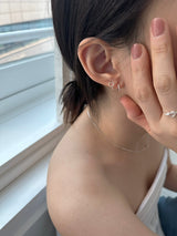 [92.5silver] ラインハートワンタッチピアス