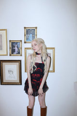 ローズスカーフトップス/ROSE SCARF TOP[red]