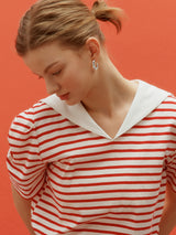 Sailor curved tee - Black (6682588905590)