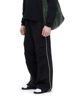 パイピングピンタックパンツ / Piping Pin-Tuck Pants (Black)