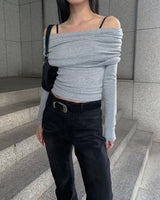 Soft off shoulder T