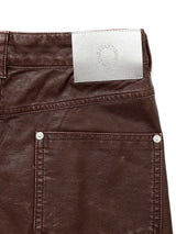 Pigment Vintage Vegan Leather SKIRT (BR)