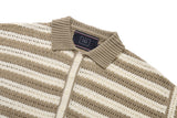 パンチングニットポロ / PUNCHING KNIT POLO_BEIGE