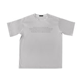 サテンオーバーサイズTシャツワンスアポンアタイム / SATIN OVERSIZE T-SHIRT #ONCE UPON A TIME(SILVER)