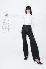 カーブデニムパンツ / CURVED DENIM PANTS