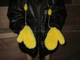 Real mink fur gloves