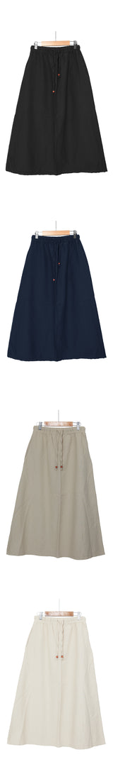 ベーシックリネンロングスカート / basic linen long skirt