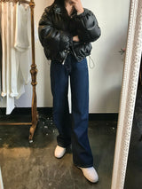ワイドフィットデニムパンツ/WIDE FIT DARK BLUE DENIM PANTS [17789]