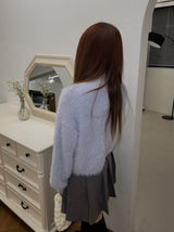 Conch angora turtleneck knit