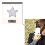 ブラッシュスタースマホグリップ / blush star tok (grey)