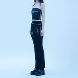 パンク＆ピストルスカートパンツ/1 1 punk & pistol skirt pants - BLACK