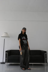 ゲールプリントオーバーフィットTシャツ