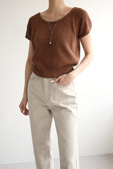 トゥギャザージーンズ / TOGETHER JEANS / BEIGE STRAIGHT PANTS