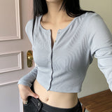 Tueya クロップスナップ カーディガン/Tueya Crop Snap Cardigan