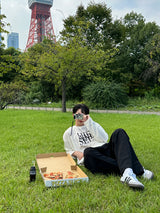 ハイドオーバーサイズフィットニットロングスリーブTシャツ