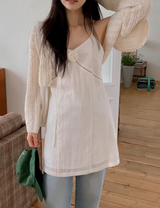 GL Cable Ribbon Knit Bolero Cardigan (3color)