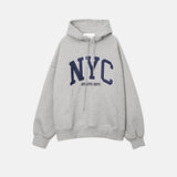 オーバーサイズフィットプレミアムNYCデュアルペーパーフーディー