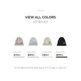 VA Brooch Melange Wool Rolling Beanie Blackmix