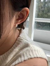 [92.5silver] ドットパールピアス