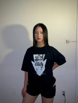 LEKIM DEVILL CAT T-SHIRT WHITE