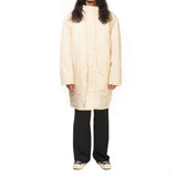 ナイロンフードロングパーカー / NYLON HOOD LONG PARKA ivory