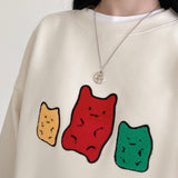Jellybear Sweatshirt - ivory (6636644663414)