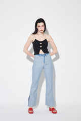 チェーンノースリーブトップ/CHAIN SLEEVELESS TOP
