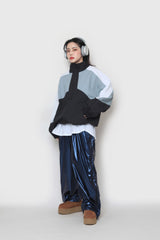 トリプルカラードジップアップ / triple-colored zip-up