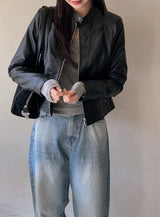 SD Washed Denim Wide Pants