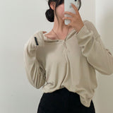 チャランスナップリブTシャツ