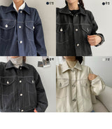 プリンストレンチヴァンクロップドポケットジャケット/Prince Trench Van Cropped Pocket Jacket