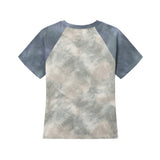 0 7 タイダイクロスTシャツ / 0 7 tie-dye cross t-shirt - BLUE GREY