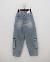 バルーンカーゴデニムパンツ / no.0001 balloon cargo denim pants