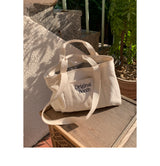 stripe reversible bag - deep black